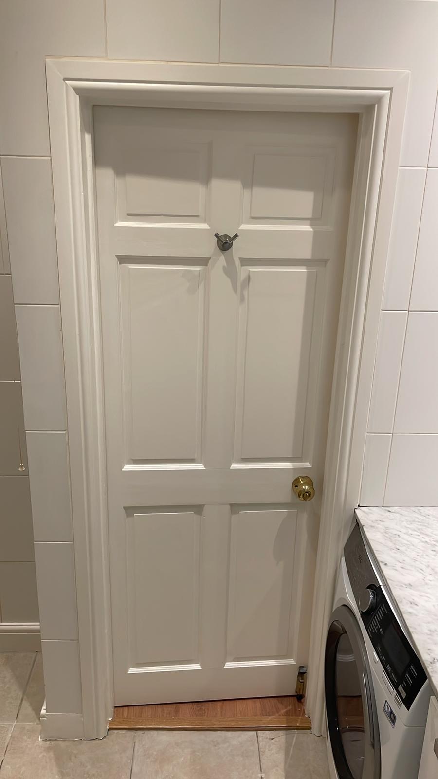 After - Interior, Door, Tiling, Utility