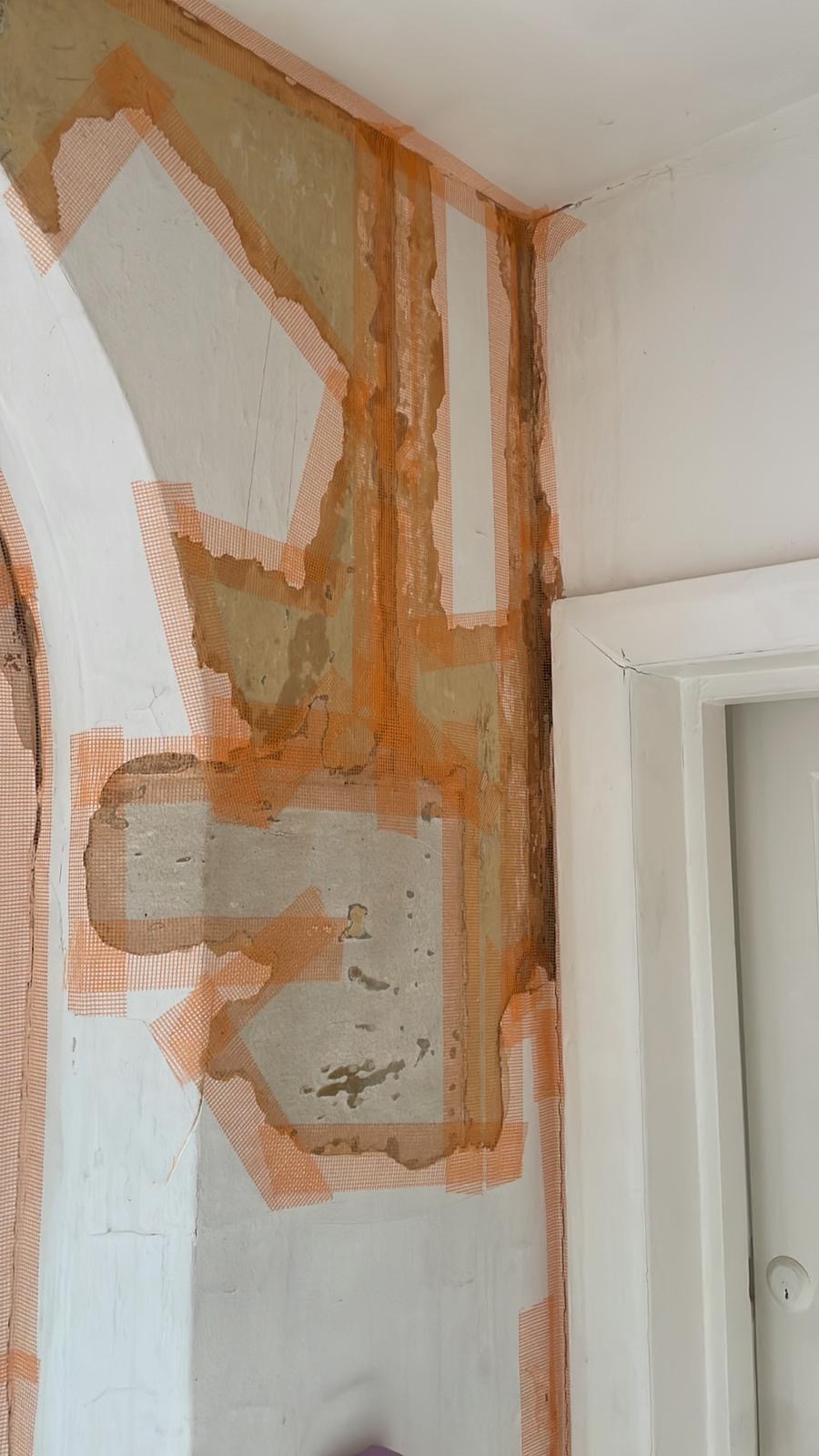 Before - Interior, Archway, Plastering, Damage