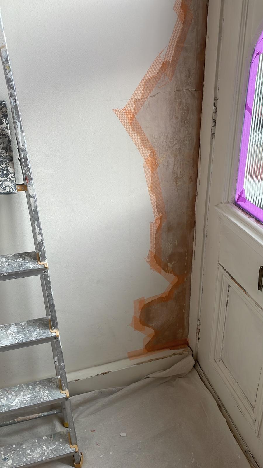 Before - Interior, Wall Crack, Doorframe, Preparation