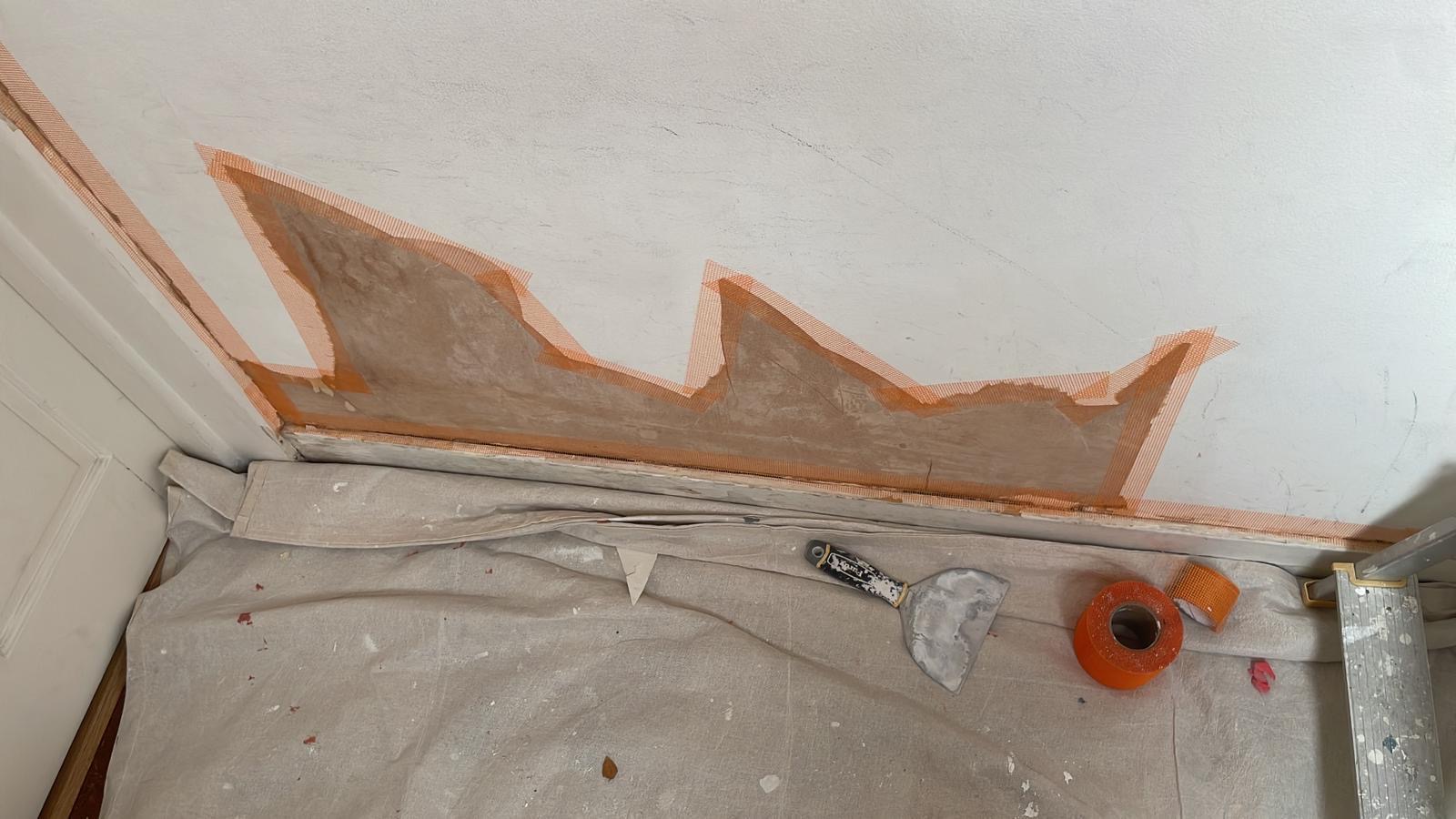 Before - Interior, Skirting, Plaster Repair, Floor Protection