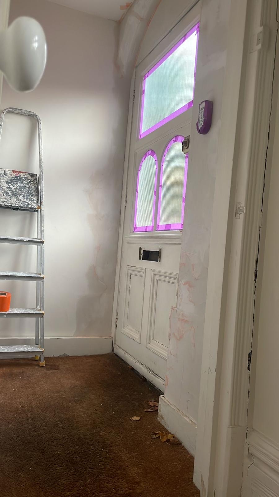 Repair - Interior, Doorway, Plastering, Hallway