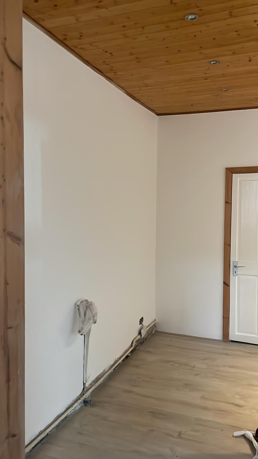 Repair - Interior, White Wall, Flooring, Late Stage