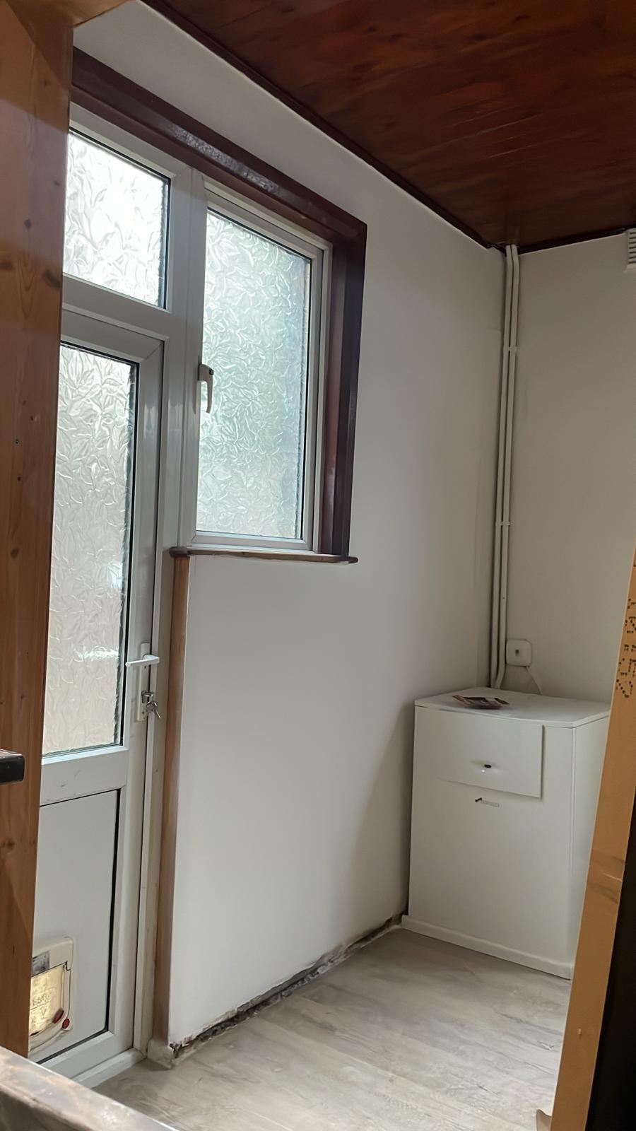 Repair - Interior, White Wall, Flooring, Late Stage