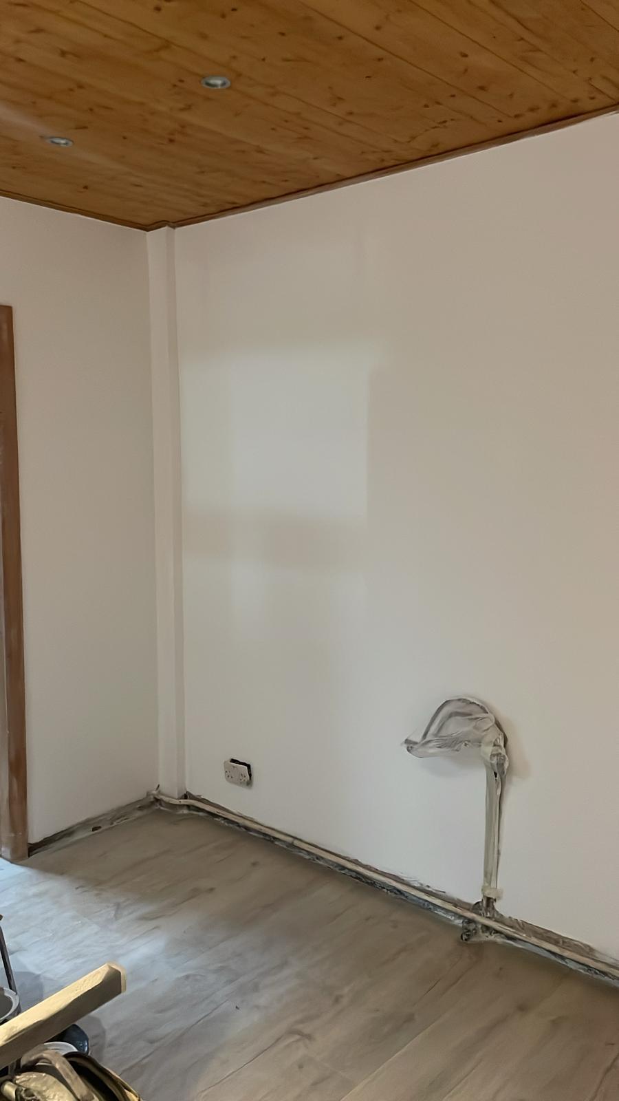 Repair - Interior, White Wall, Flooring, Late Stage